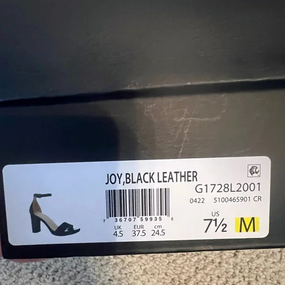 Black Naturalizer Joy Dress Sandals 7.5 - Picture 6 of 10